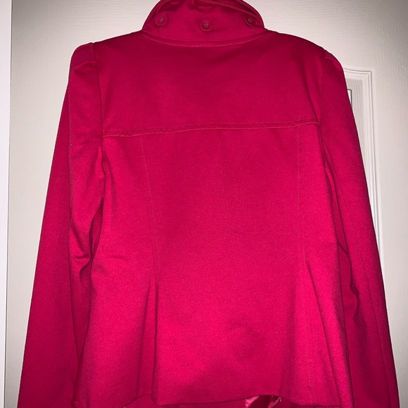 INC Fuchsia Zip Blazer - Picture 2 of 2